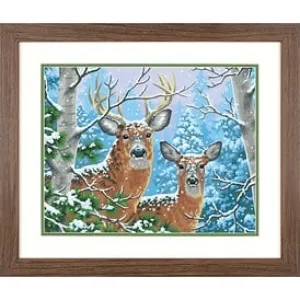 Paint Works Paint By Number Kit Whitetail Winter