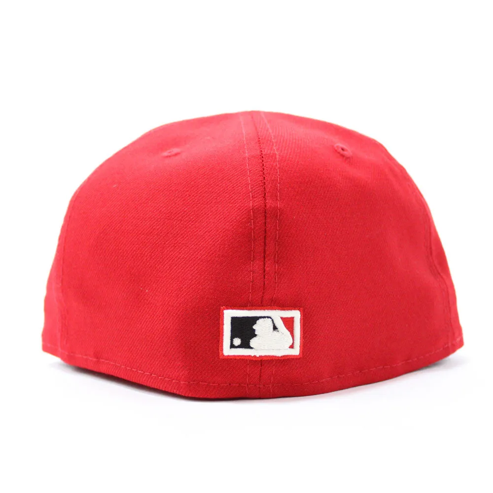 Palm Tree Los Angeles Dodgers 60th Anniversary New Era 59Fifty Fitted Hat (Glow in the Dark Red Sky Blue Under Brim)