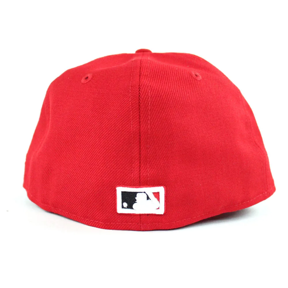 Palm Tree Los Angeles Dodgers 60th Anniversary New Era 59Fifty Fitted Hat (Red Glow in the Dark Pink Under Brim)