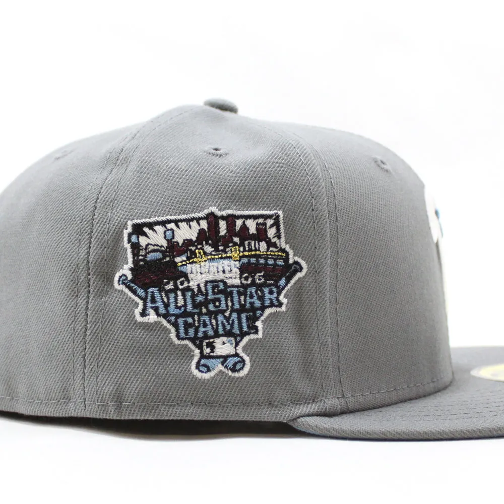 Philadelphia Phillies 2006 All Star Game 59Fifty New Era Fitted Hats (GITD Storm Gray with SkyBlue Under Brim)