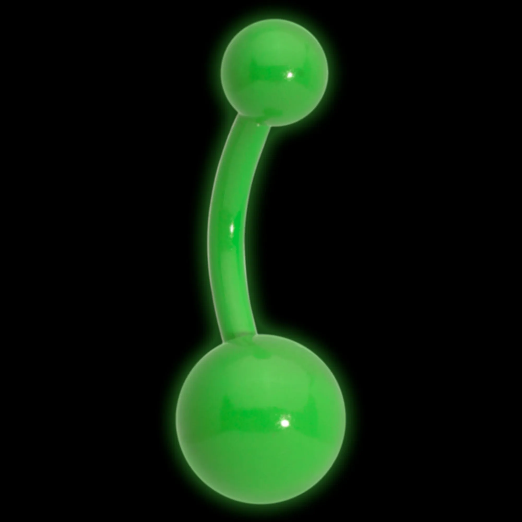 Pink Glow In The Dark Effect Belly Ring