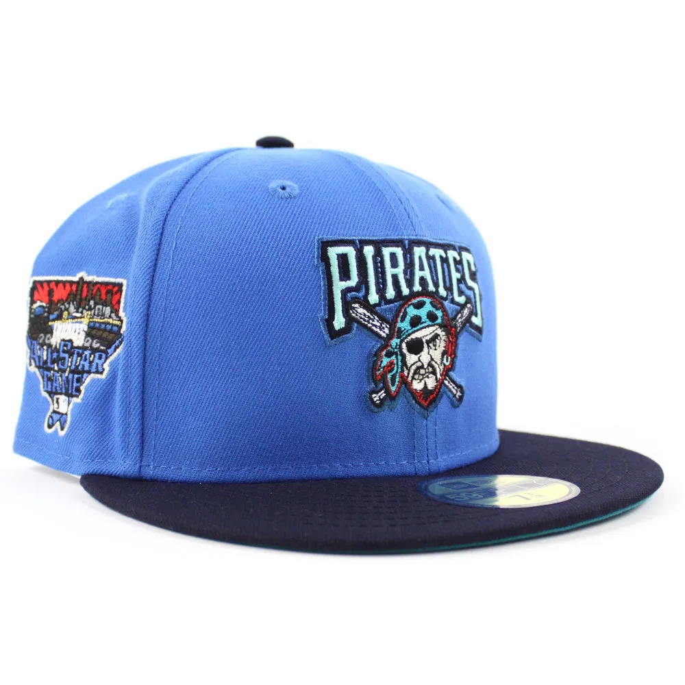 Pittsburgh Pirates 2006 All Star Game New Era 59Fifty Fitted Hat (Blue Navy Aqua Under Brim)