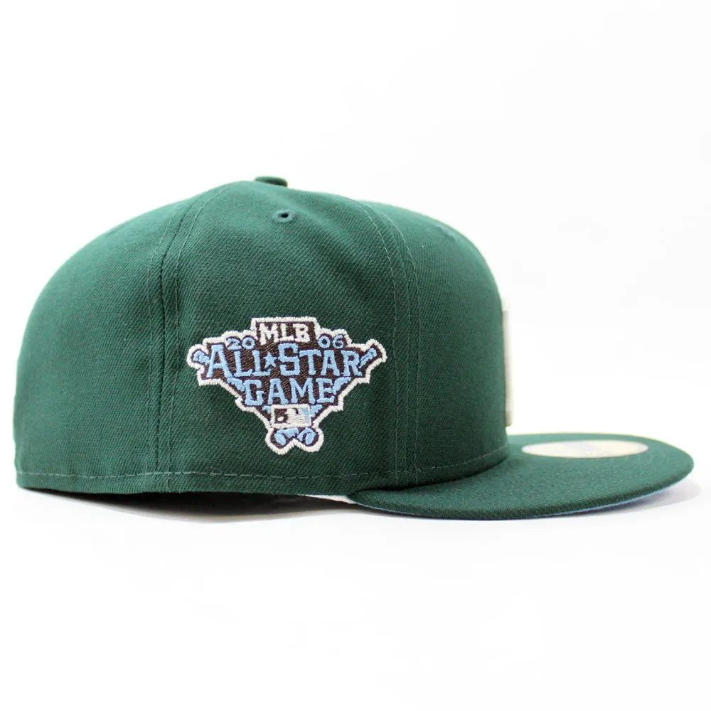 Pittsburgh Pirates 2006 All-Star Game New Era 59Fifty Fitted Hat (Glow in the Dark Dark Green Sky Blue Under Brim)