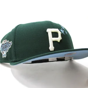 Pittsburgh Pirates 2006 All-Star Game New Era 59Fifty Fitted Hat (Glow in the Dark Dark Green Sky Blue Under Brim)