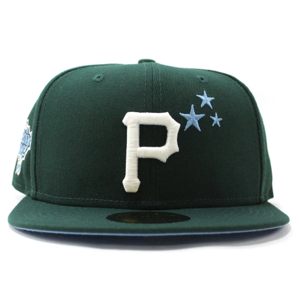 Pittsburgh Pirates 2006 All-Star Game New Era 59Fifty Fitted Hat (Glow in the Dark Dark Green Sky Blue Under Brim)