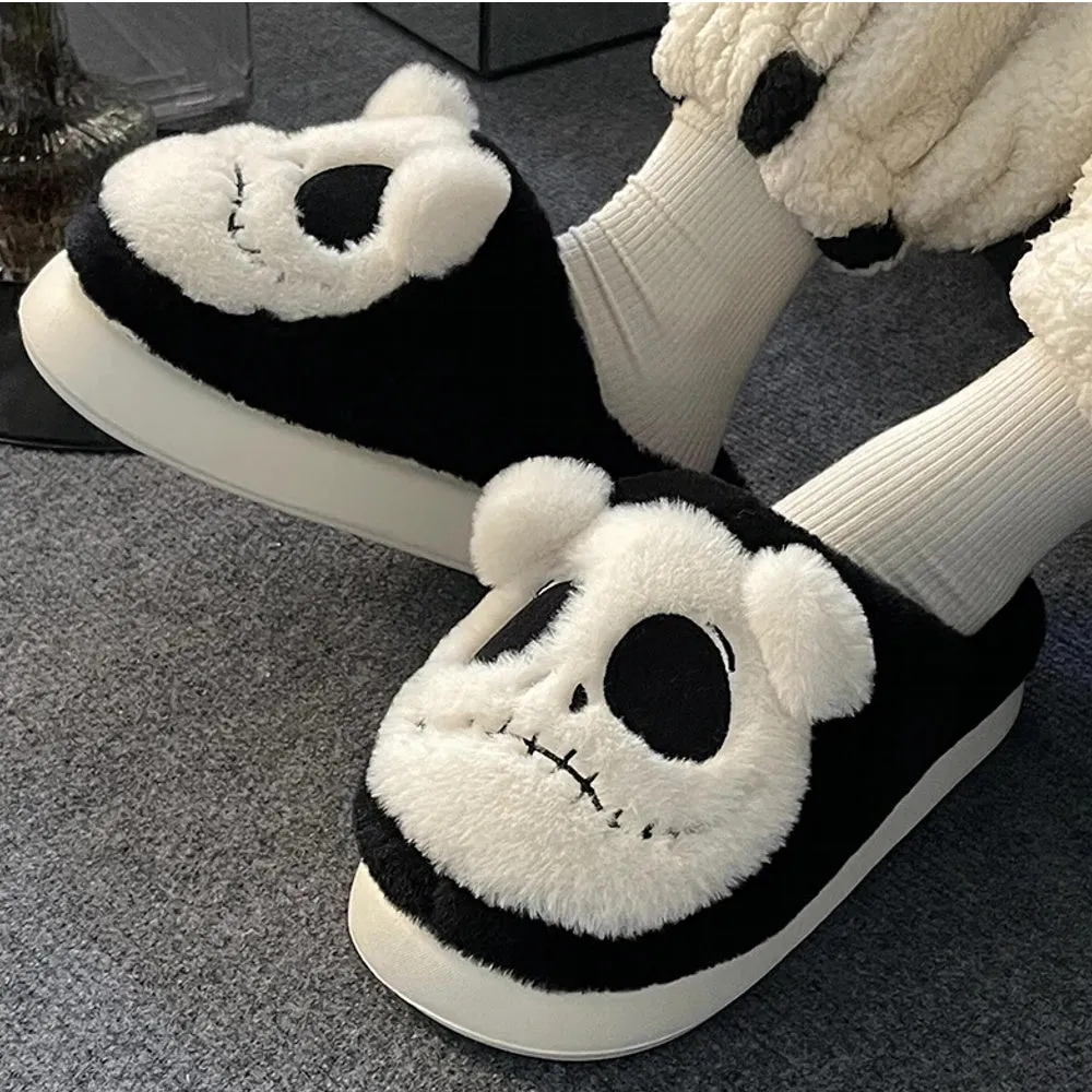 Plush Warm Snow Couple Thick Heels Cotton Shoes