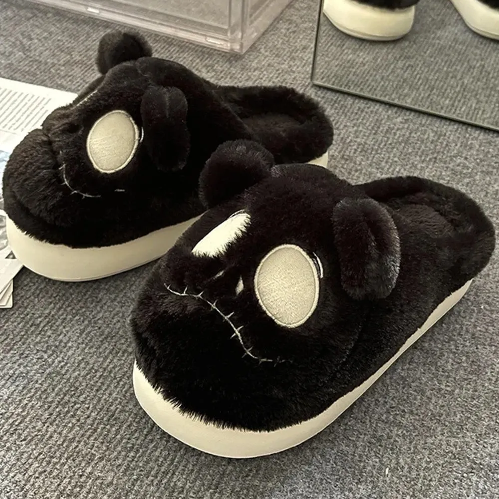Plush Warm Snow Couple Thick Heels Cotton Shoes