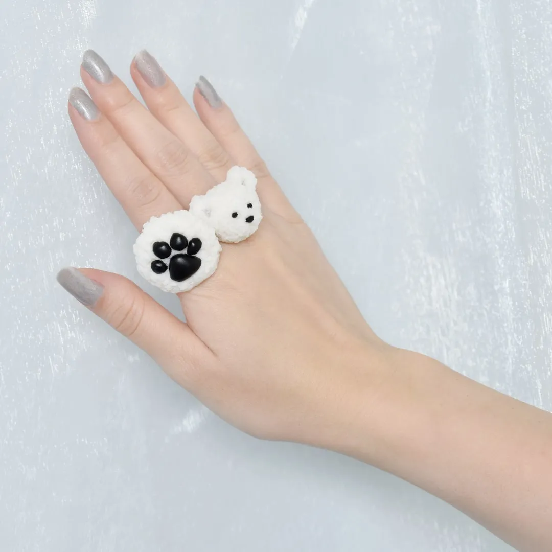 Polar Bear’s Paw White Chocolate Cookie Ring【Japan Jewelry】