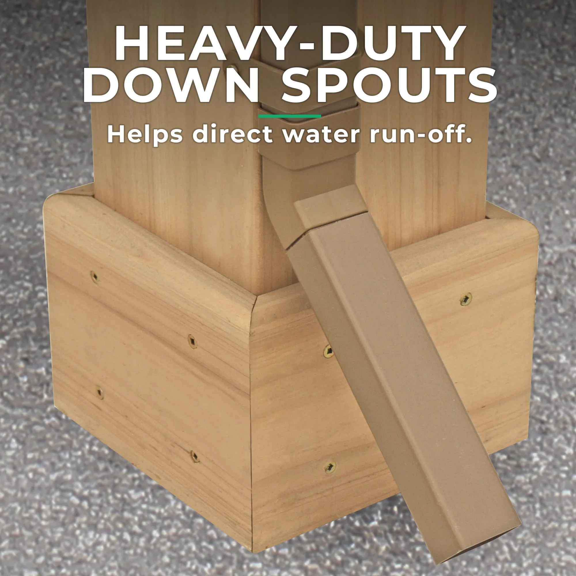Rain Gutter Kit For The 10 x 12 Meridian Gazebo (Assembly Included)