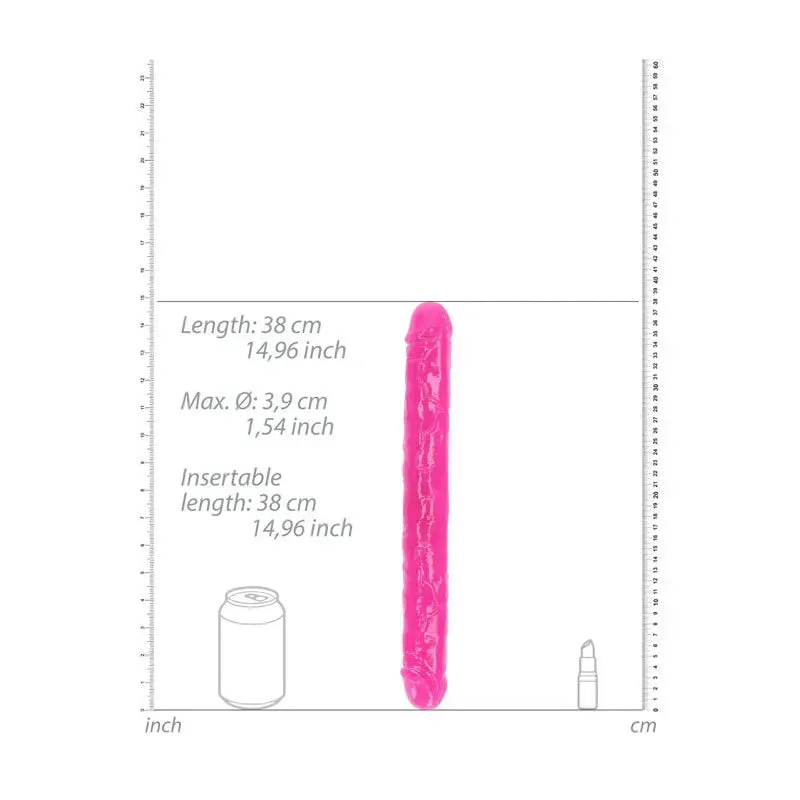 REALROCK 38 cm Double Dong Glow -