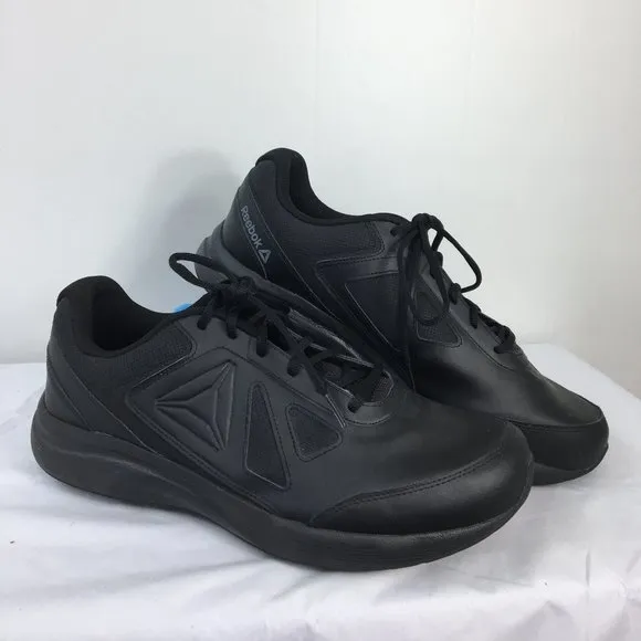 Reebok Mens Walk Ultra DMX Max Black Lace Up Sneaker Size 13 EXCELLENT Condition