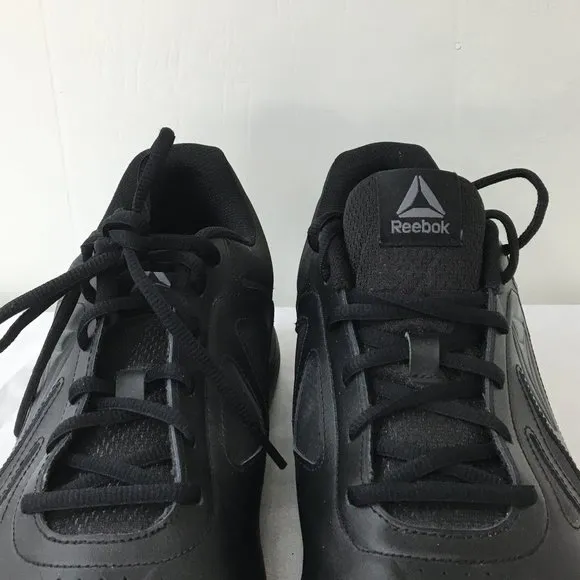 Reebok Mens Walk Ultra DMX Max Black Lace Up Sneaker Size 13 EXCELLENT Condition