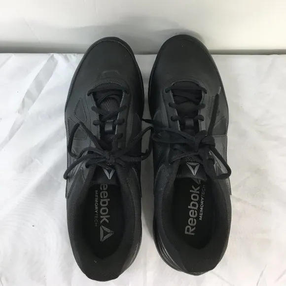 Reebok Mens Walk Ultra DMX Max Black Lace Up Sneaker Size 13 EXCELLENT Condition