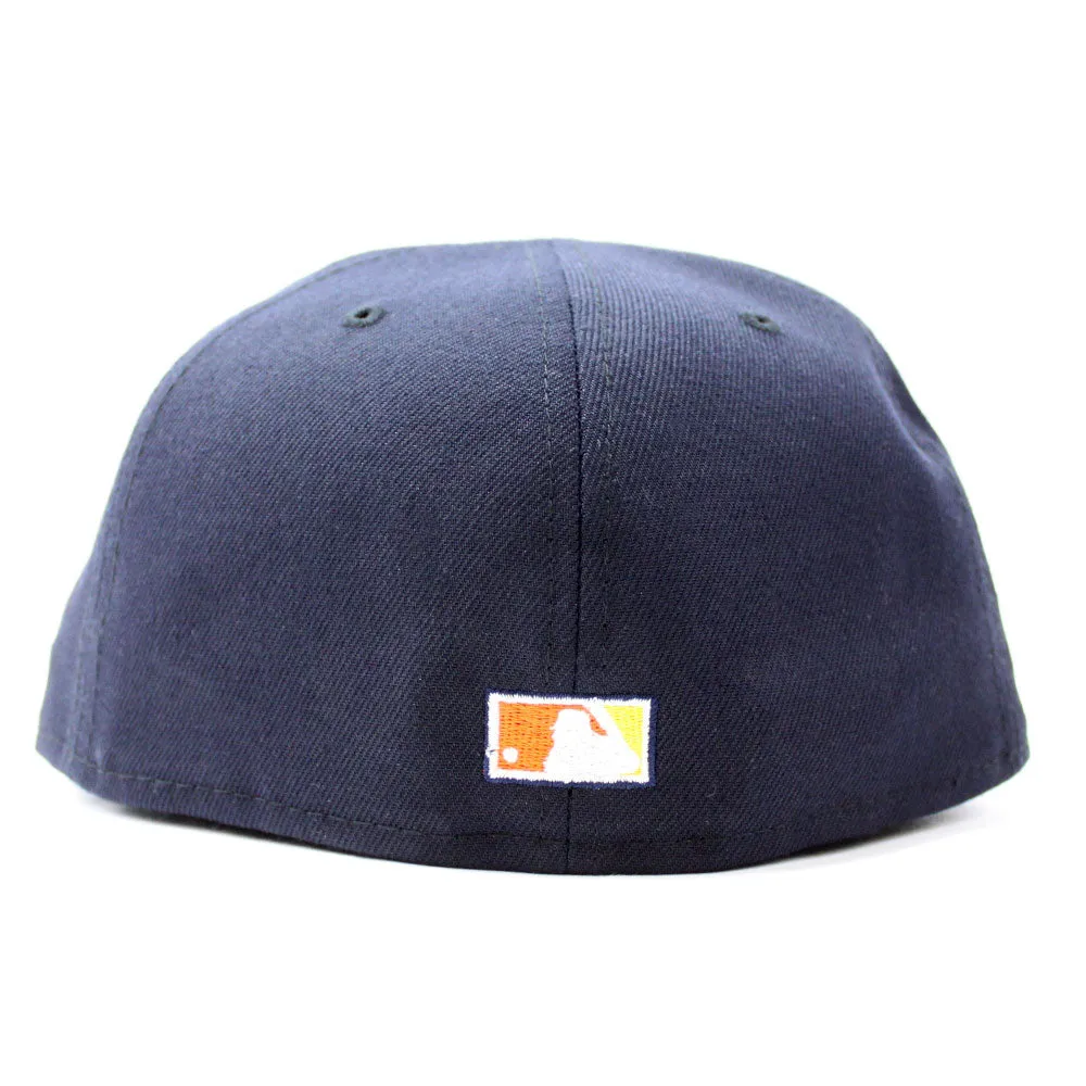San Francisco Giants 2012 Fall Classic New Era 59Fifty Fitted Hat (Glow in the Dark Navy Rust Under Brim)