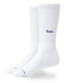 Script Sock In White