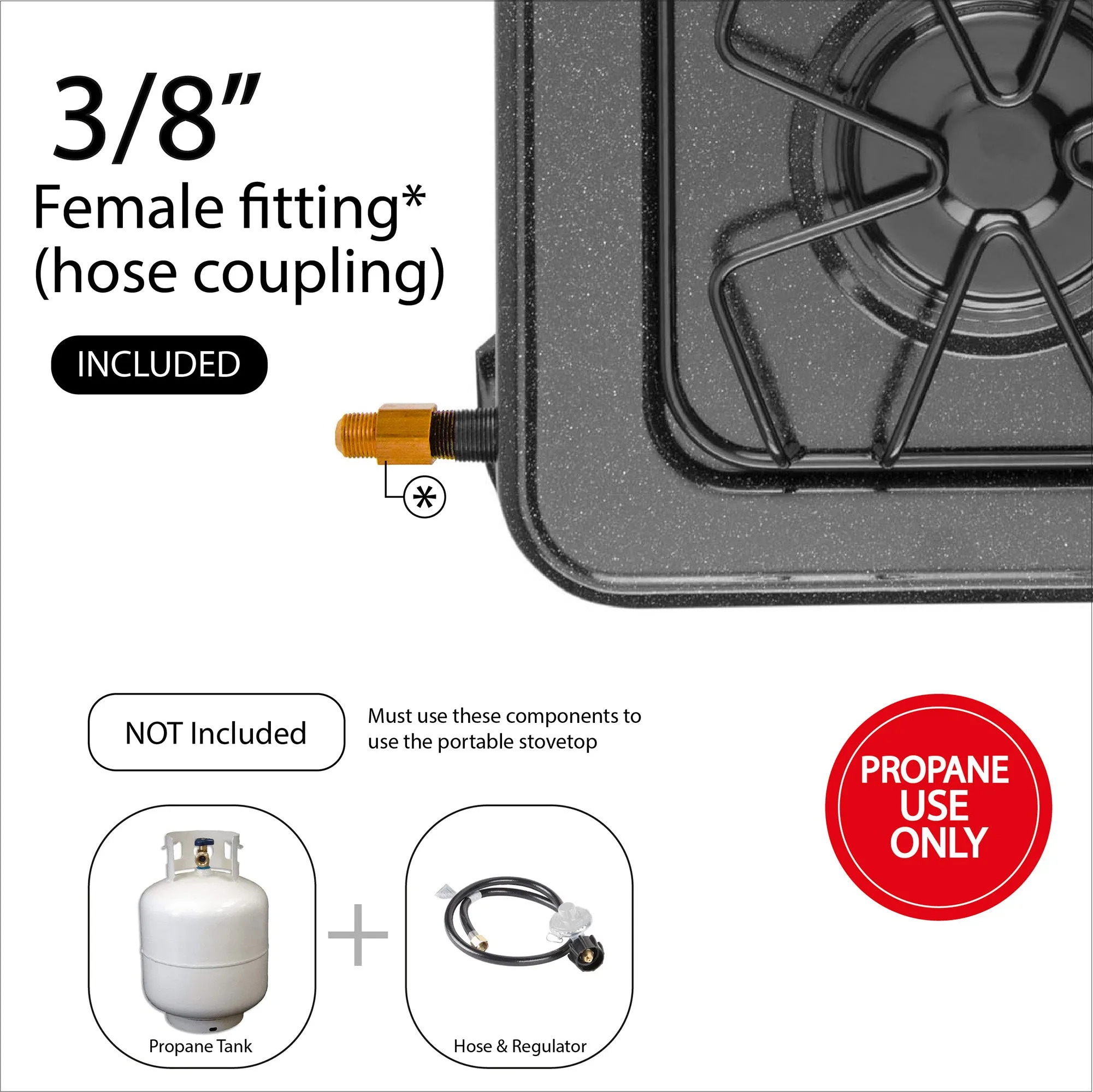 Single Burner Enameled Camping Stove