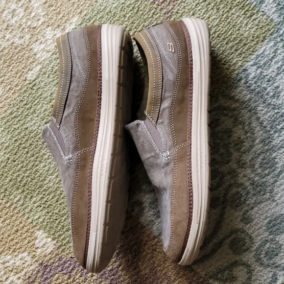 Skechers Landen - Stellar Slip on loafer in brown.
