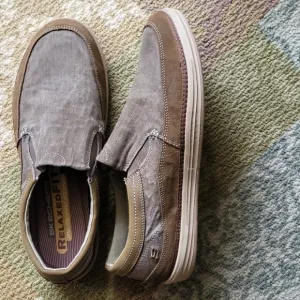 Skechers Landen - Stellar Slip on loafer in brown.