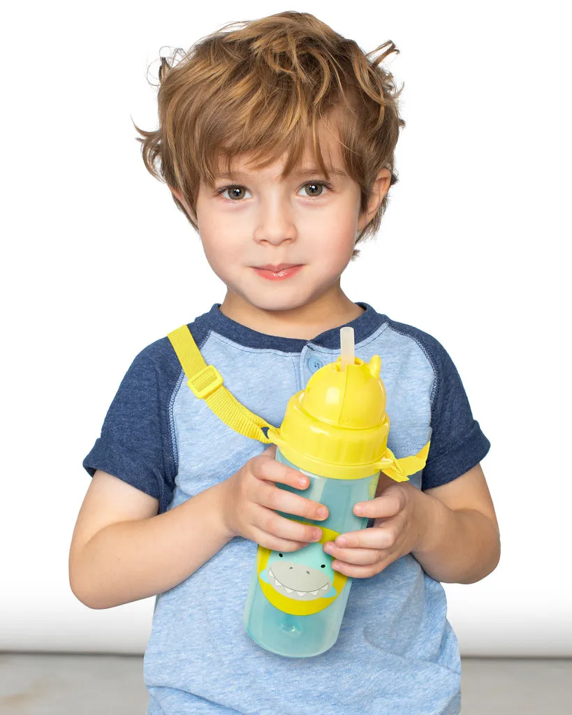 Skip Hop Zoo PP Straw Bottle (Long Strap) - Shark