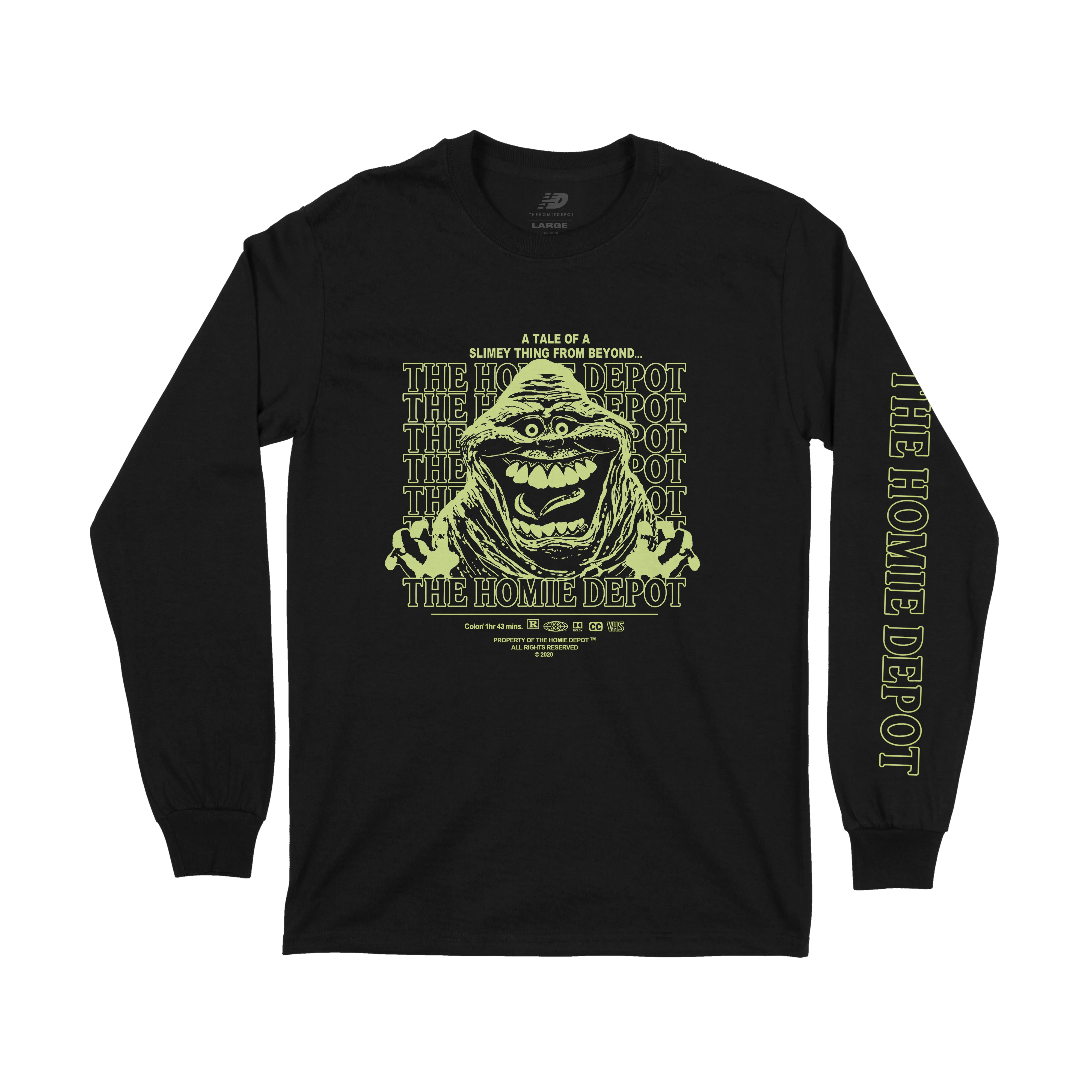 SLIME TIME GLOW IN THE DARK LONG SLEEVE (ADULT)