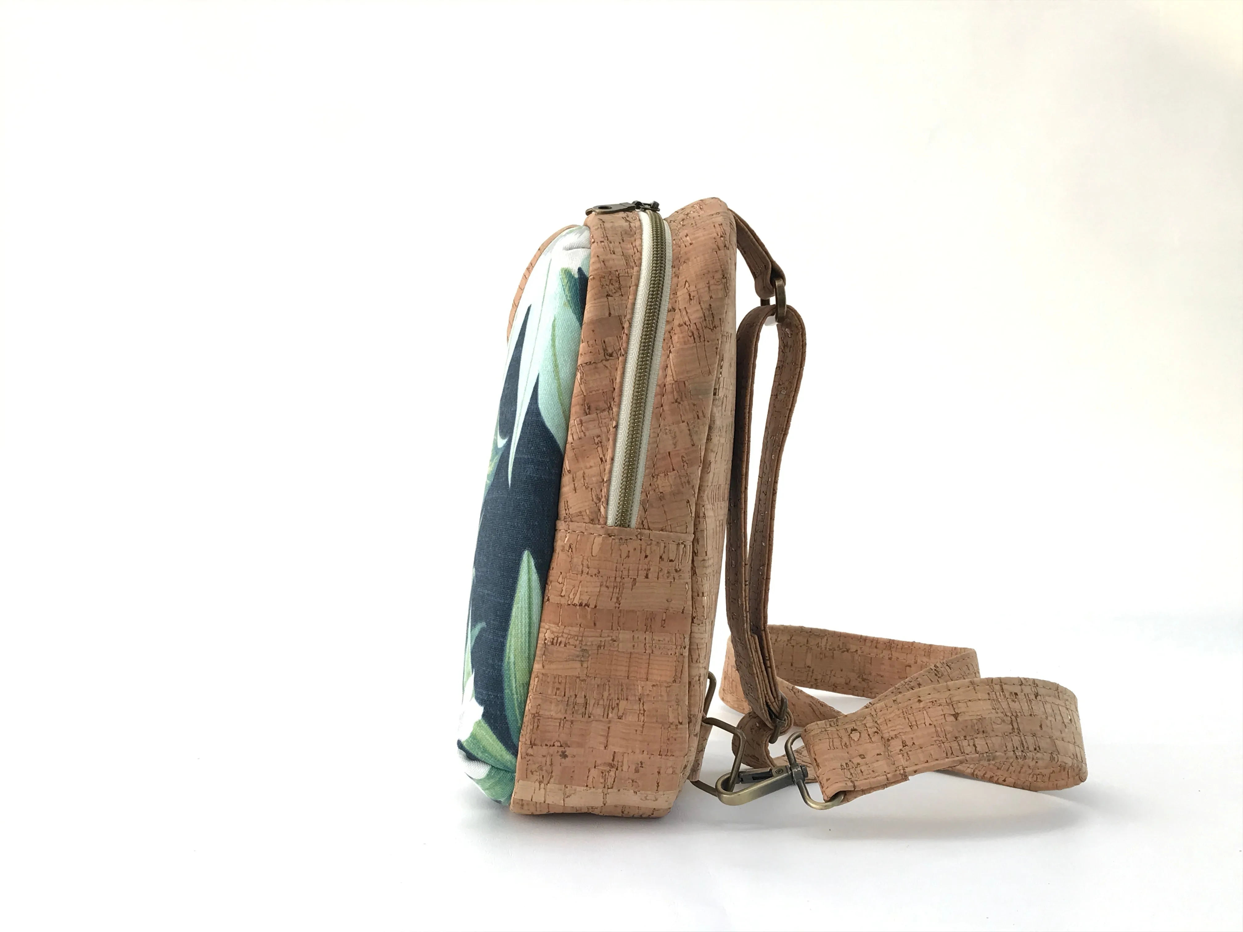 Small Sling Bag with Tropical Print
