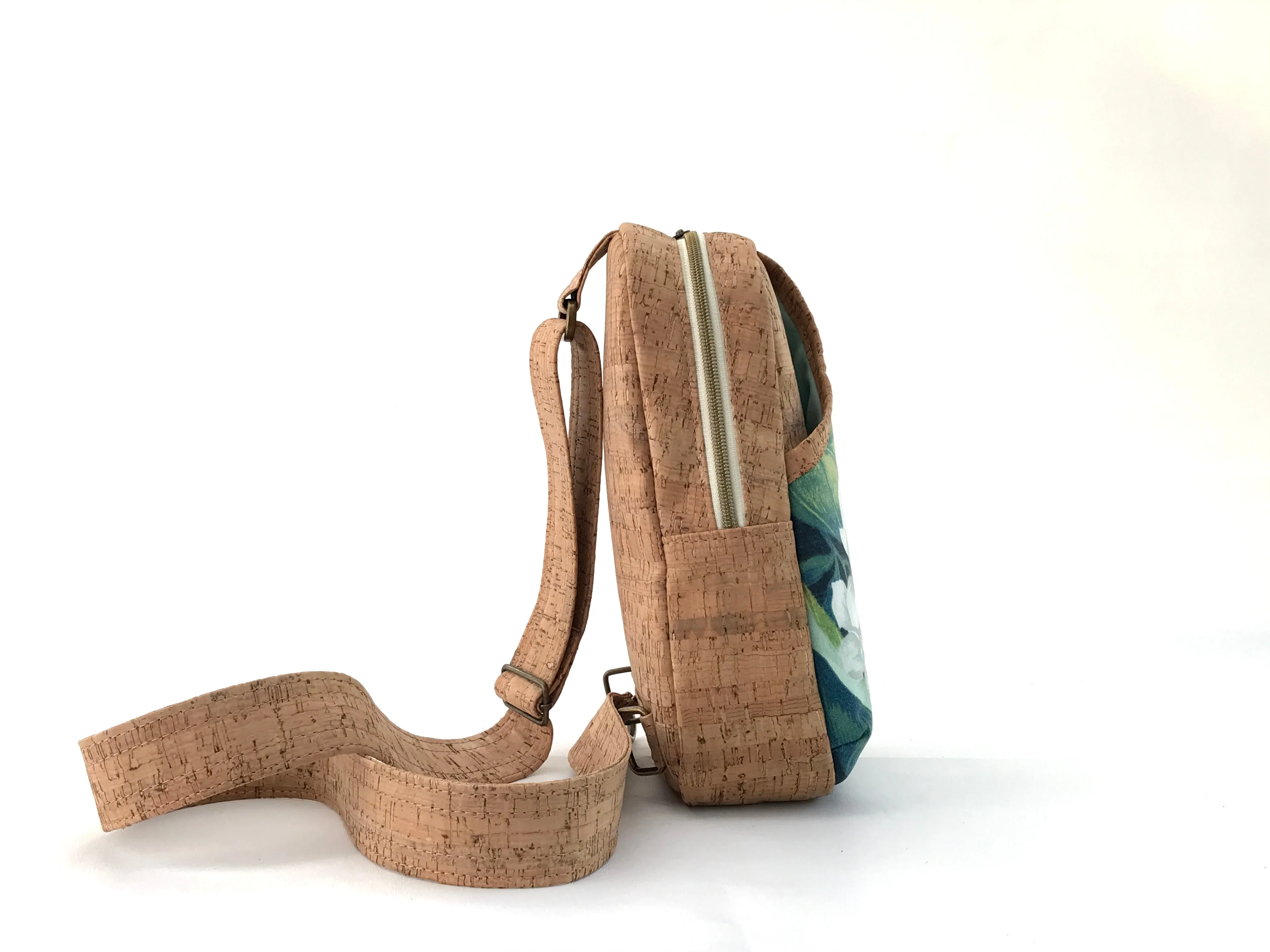Small Sling Bag with Tropical Print