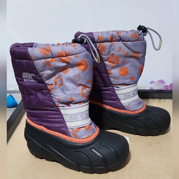 Sorel Purple Floral Winter Boots