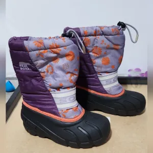 Sorel Purple Floral Winter Boots