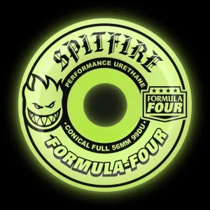 Spitfire Formula Four Glow in the Dark Conical Full 99d Wheels - 56mm