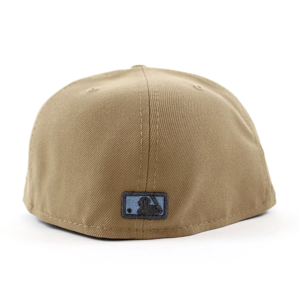 St Louis Cardinals 2006 World Series New Era 59Fifty Fitted Hat (GITD Khaki Sky Blue Under Brim)