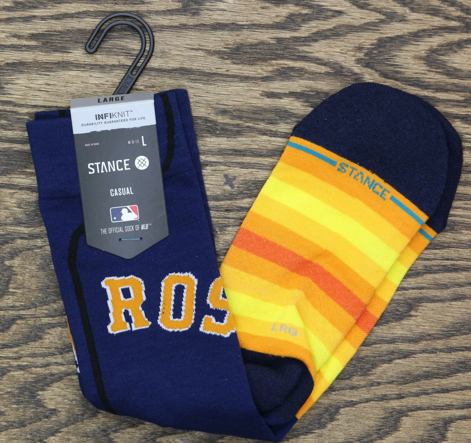 Stance Men's Houston Astros Alternate Jersey #3 Series Crew Socks