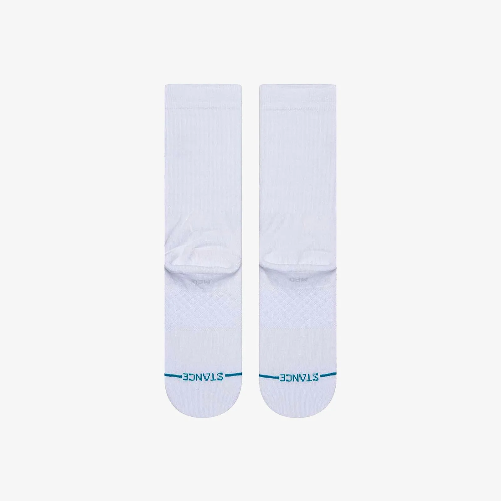 Stance NBA Logoman Crew Socks - White