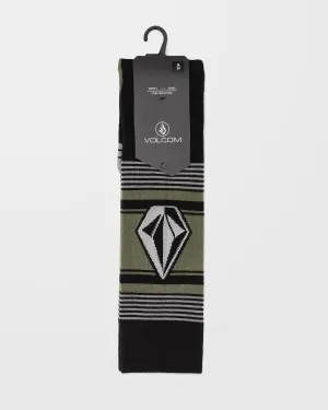 Stone Lines Otc Socks - Lichen Green