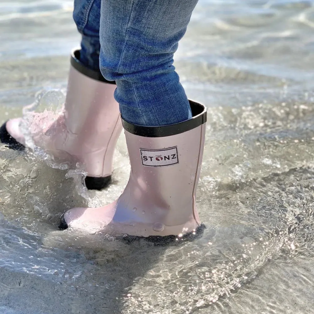 Stonz Metallic Rain Boots - Metallic Pink