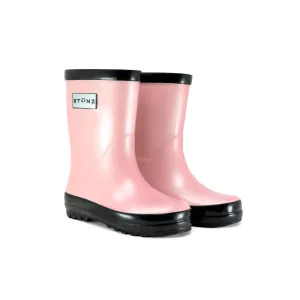 Stonz Metallic Rain Boots - Metallic Pink