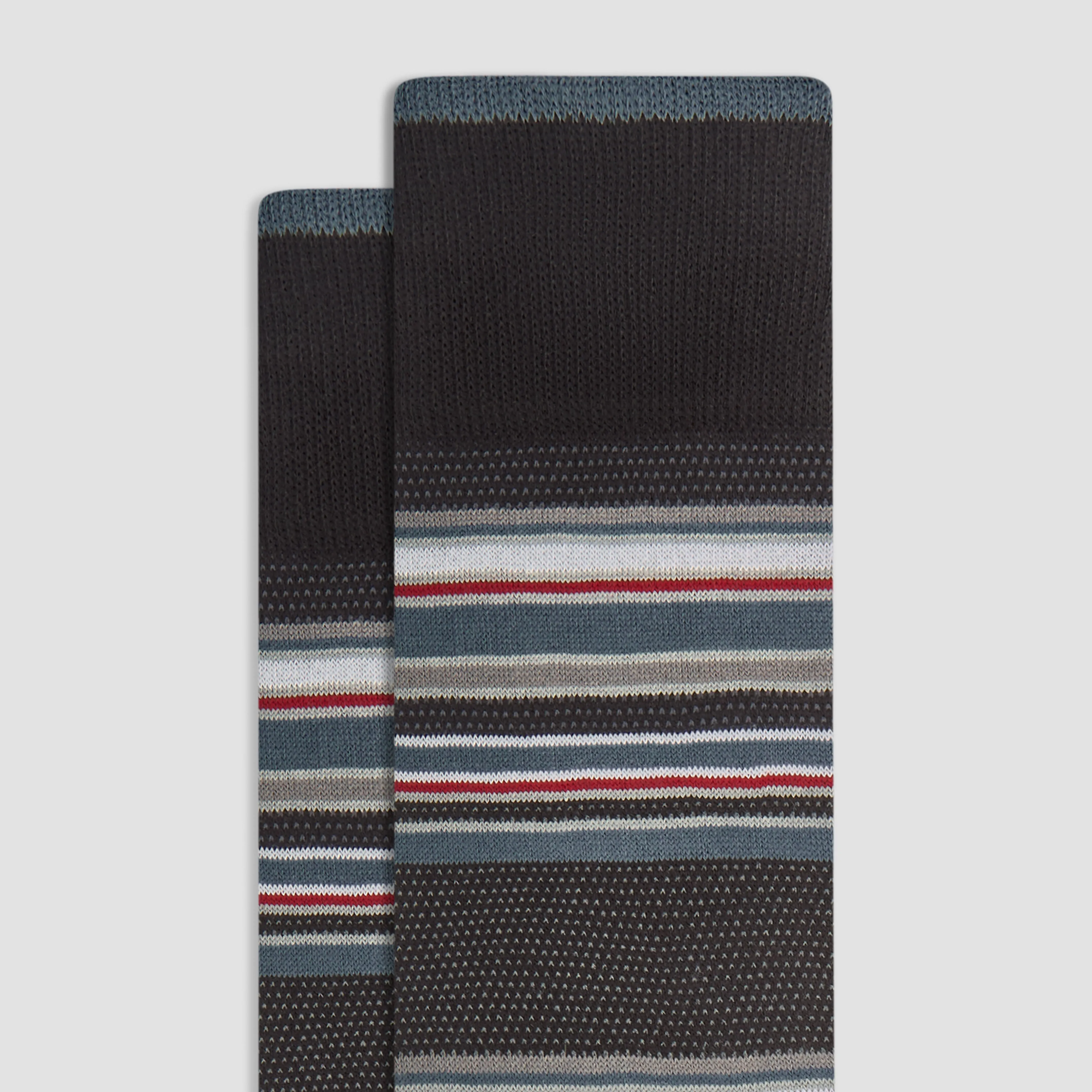 Striped Cashmere Mid-Calf Socks