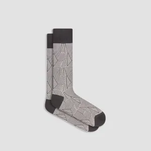 Striped Collage Mid-Calf Socks