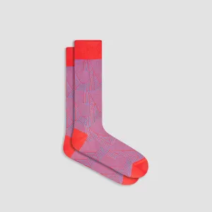 Striped Collage Mid-Calf Socks