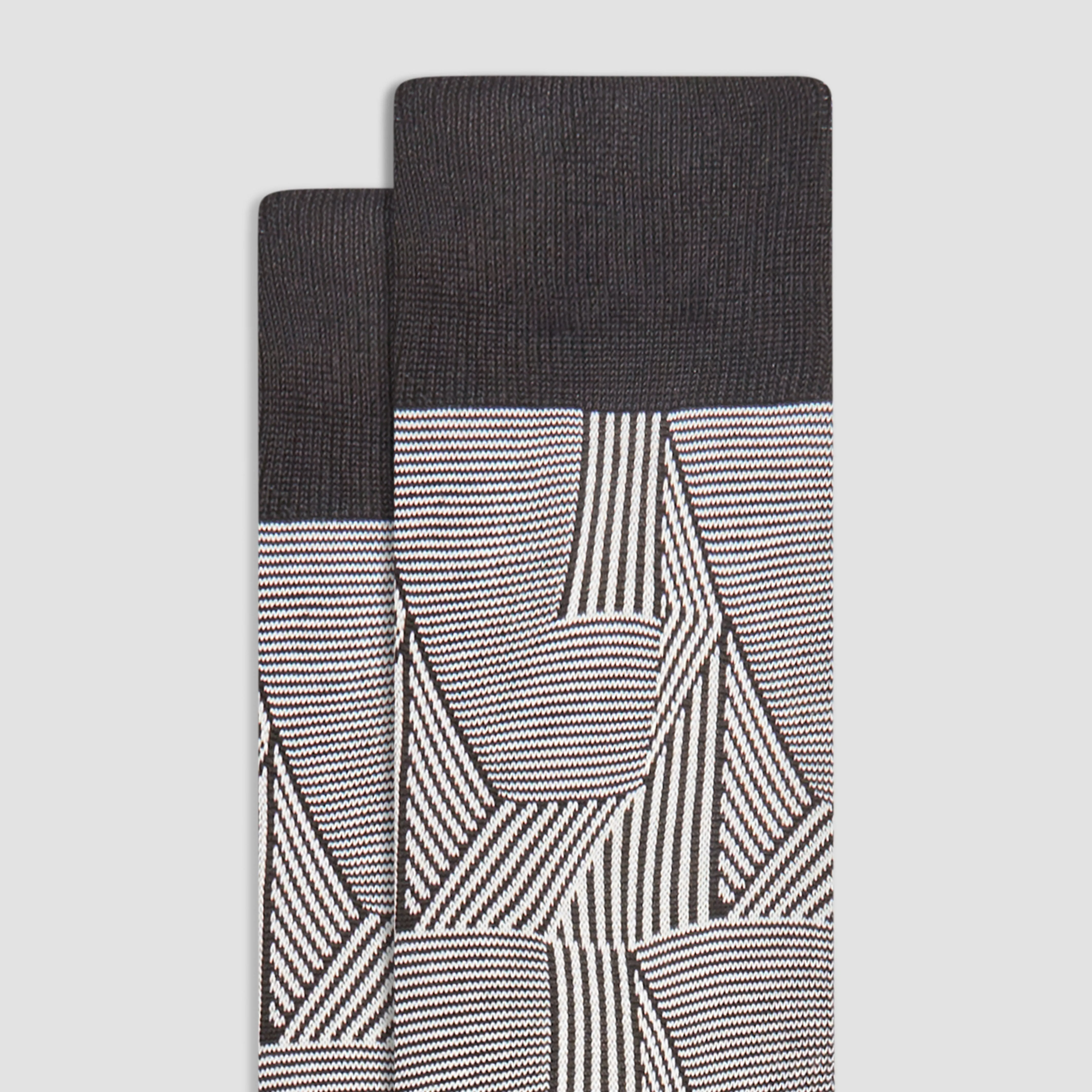 Striped Collage Mid-Calf Socks