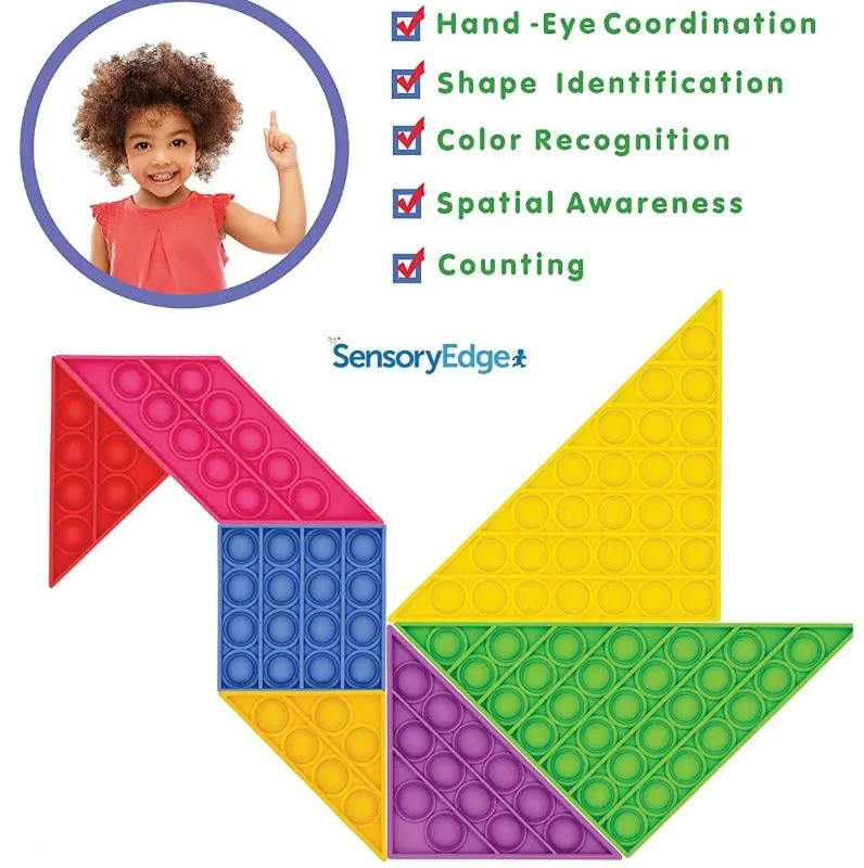 Tangram Silicone Bubble Pop Set