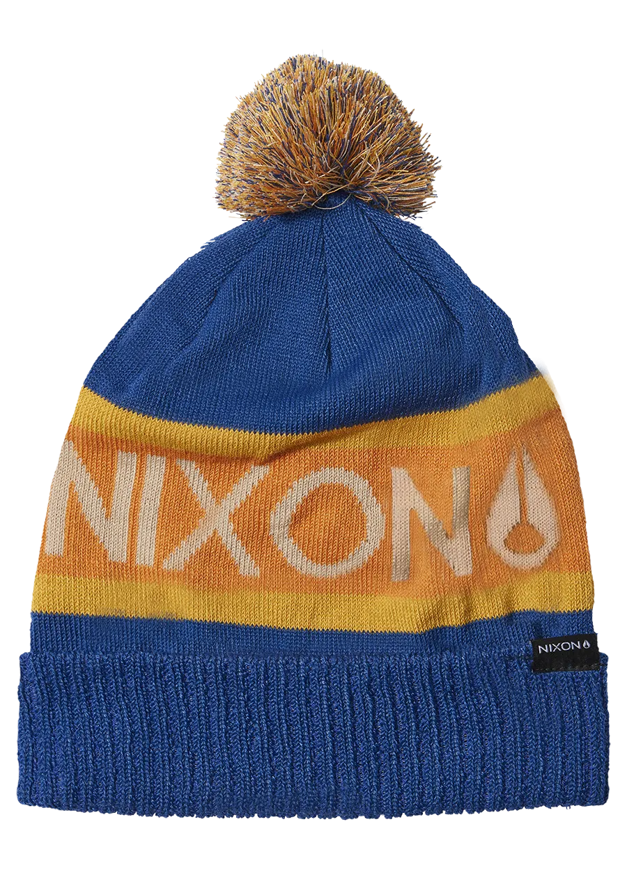 Teamster Beanie - Blue / Orange