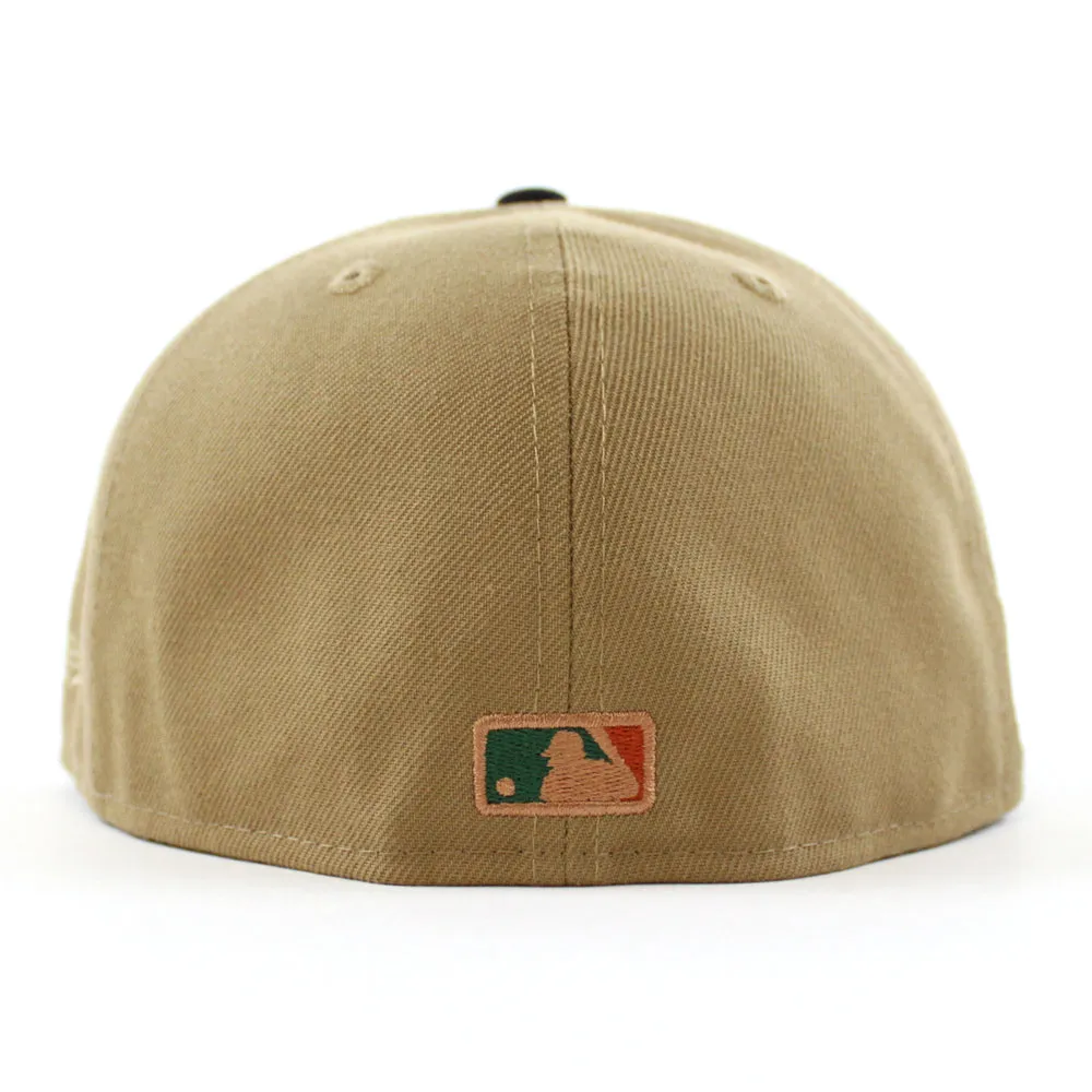 Texas Rangers Inaugural Season New Era 59Fifty Fitted Hat (GITD Khaki Navy Green Under Brim)