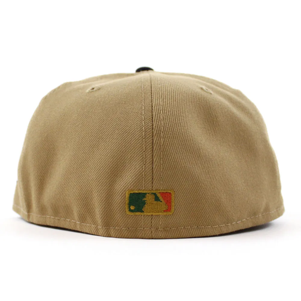 Texas Rangers INAUGURAL SEASON New Era 59Fifty Fitted Hat (GITD Khaki Navy Green Under Brim)