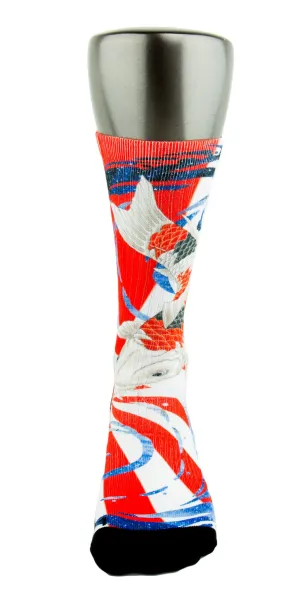 The Rising Koi CES Custom Socks
