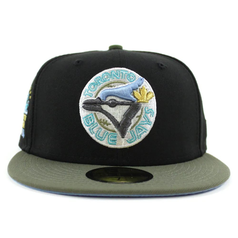Toronto Blue Jays 1991 All Star Game New Era 59Fifty Fitted Hat (Black Olive Green Sky Blue Under Brim)
