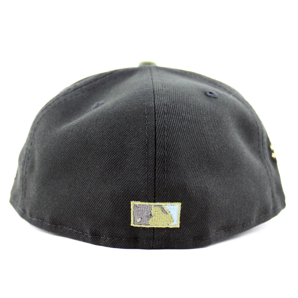 Toronto Blue Jays 1991 All Star Game New Era 59Fifty Fitted Hat (Black Olive Green Sky Blue Under Brim)