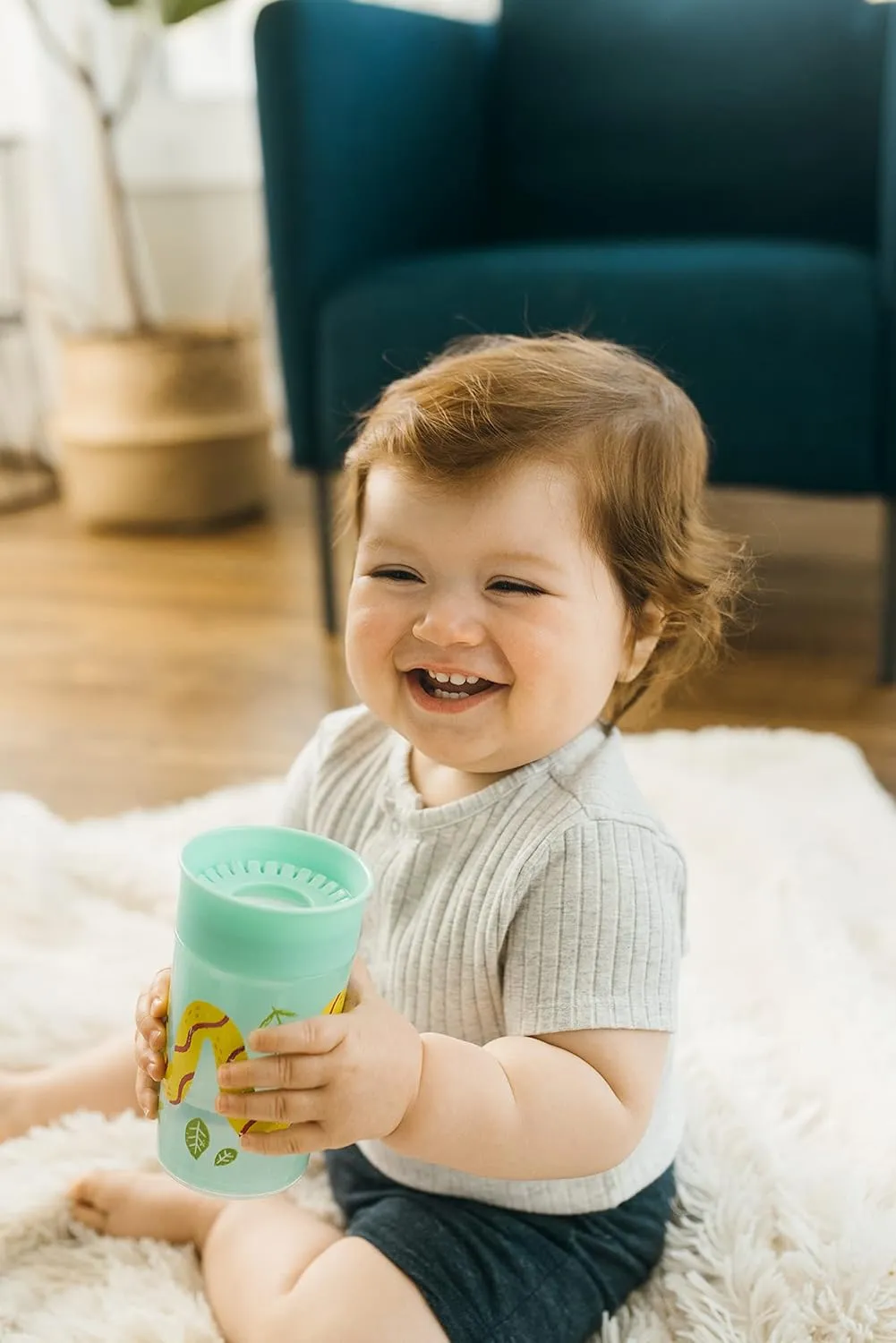 Training Sippy Cups Cheers360 Green, 300ML, 9m 