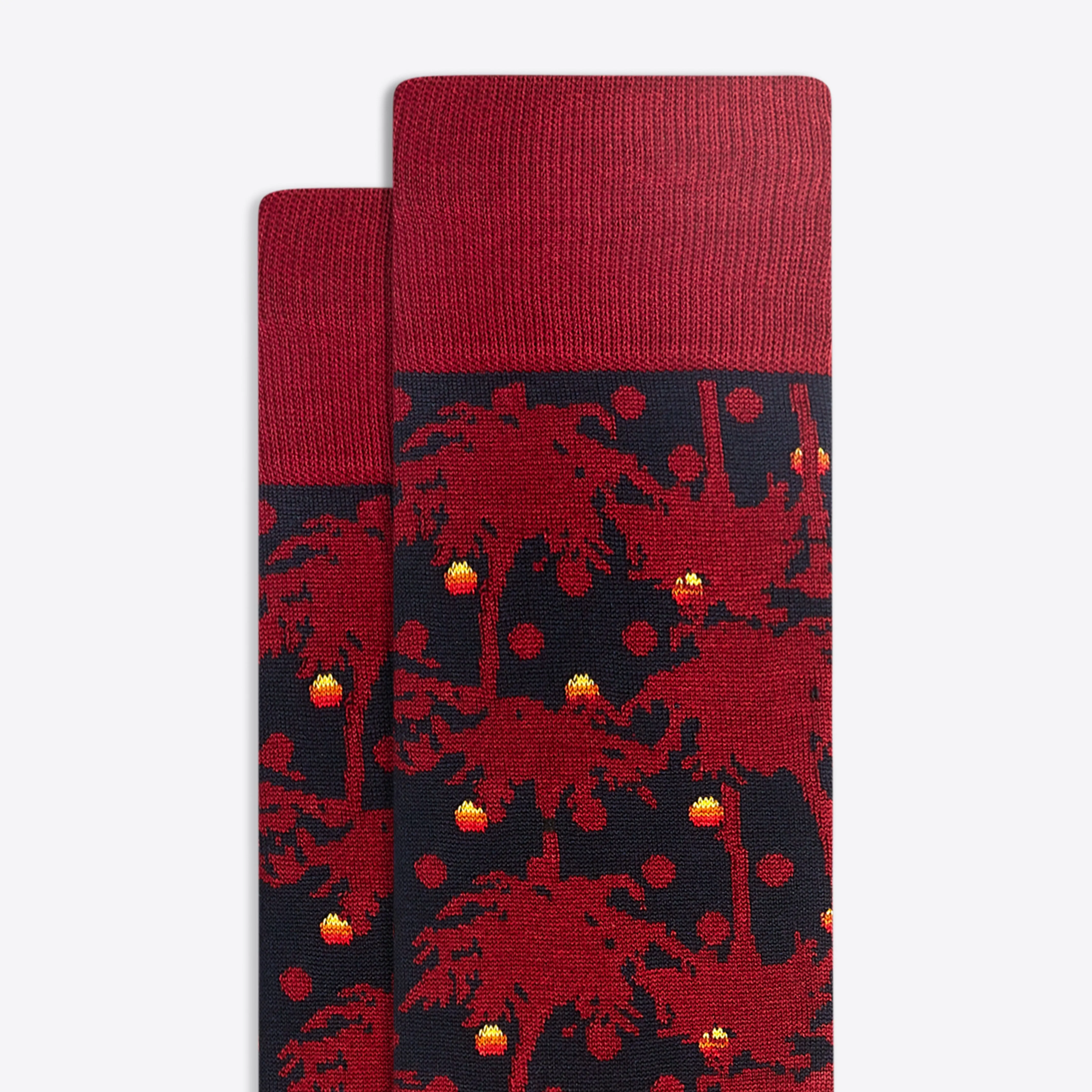 Tropical Sunset Mid-Calf Socks