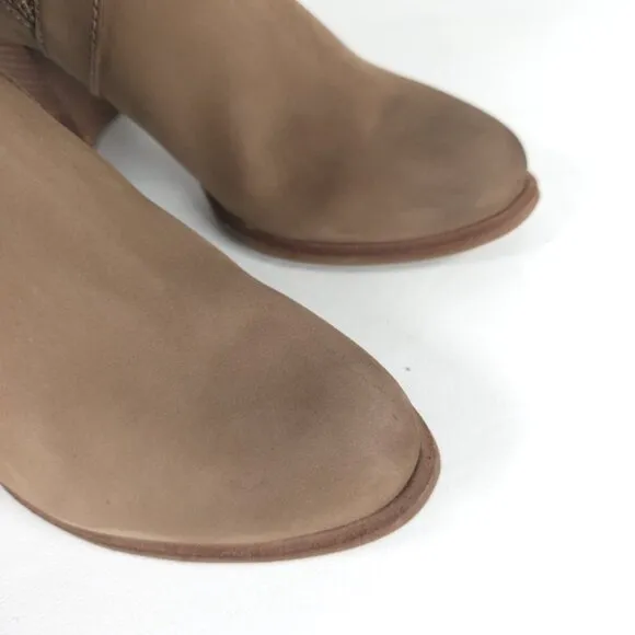 UGG Ankle Cobie Nubuck Leather Heel Chelsea Bootie 1010191 Size 9
