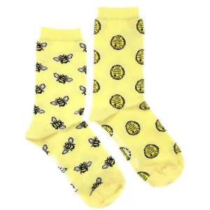 Women's Bee & Hive Mismatched Socks